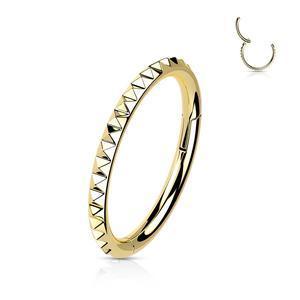 TITANIUM STUDDED CONCH HOOP - 10MM