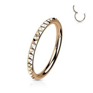 TITANIUM STUDDED CONCH HOOP - 10MM