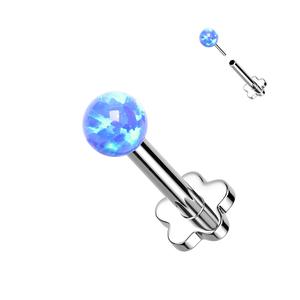 TITANIUM OPAL TOP THREADLESS LABRET