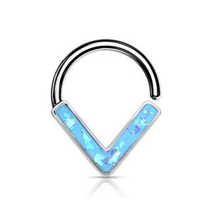 OPAL CHEVRON HOOP FOR DAITH OR SEPTUM - 8MM