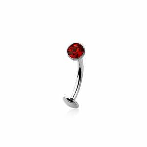 FLOATING THREADLESS CRYSTAL BELLY BAR -12MM