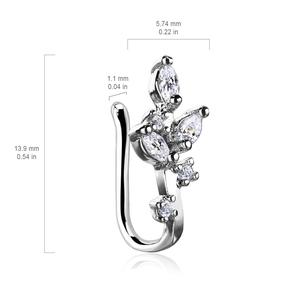 FAUX CLIP ON NOSE RINGS - NO PIERCING REQUIRED