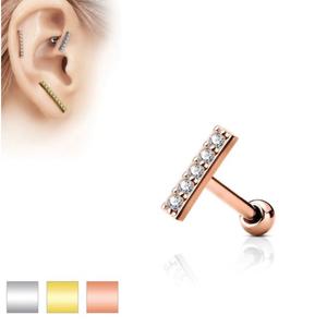 CRYSTAL LINED BARBELL