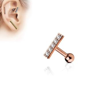 CRYSTAL LINED BARBELL
