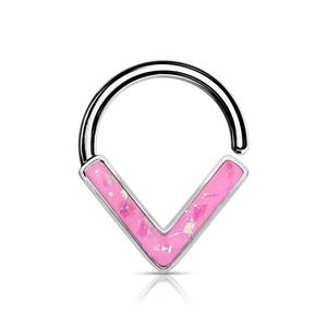OPAL CHEVRON HOOP FOR DAITH OR SEPTUM - 8MM
