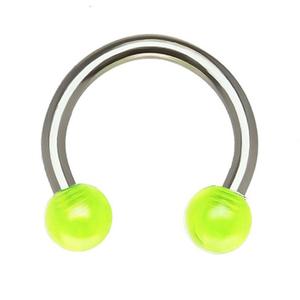 UV CIRCULAR HORSESHOE BARBELL - 8MM