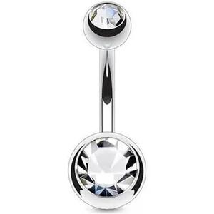 DOUBLE CRYSTAL BELLY BAR