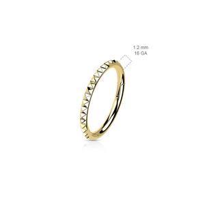 TITANIUM STUDDED CONCH HOOP - 10MM