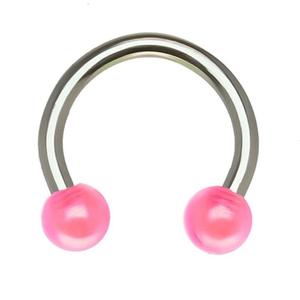 UV CIRCULAR HORSESHOE BARBELL - 8MM
