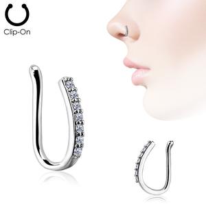 FAUX CLIP ON NOSE RINGS - NO PIERCING REQUIRED