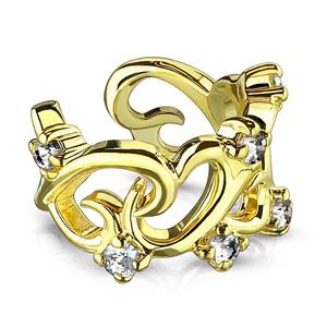 FILIGREE LOVE HEART EAR CUFF - NON PIERCING