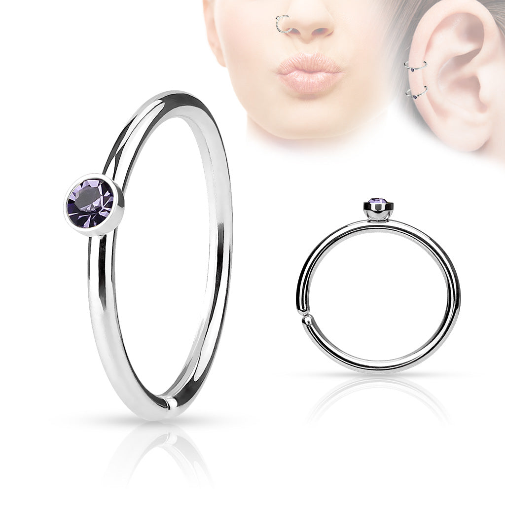 MICRO CRYSTAL NOSE RING - 8MM