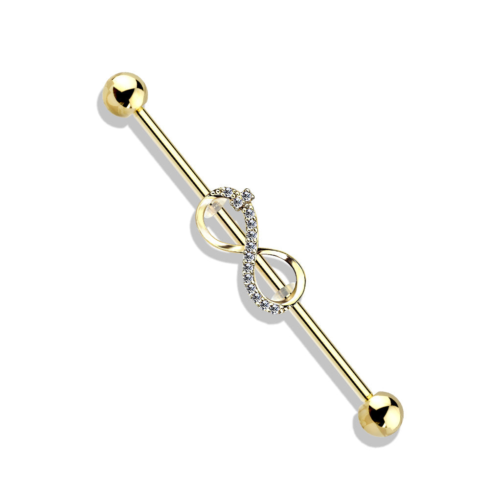 CRYSTAL INFINITY SURFACE INDUSTRIAL BAR - 38MM