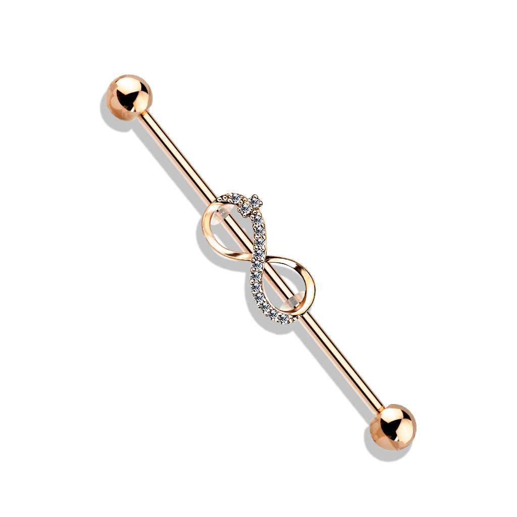 CRYSTAL INFINITY SURFACE INDUSTRIAL BAR - 38MM