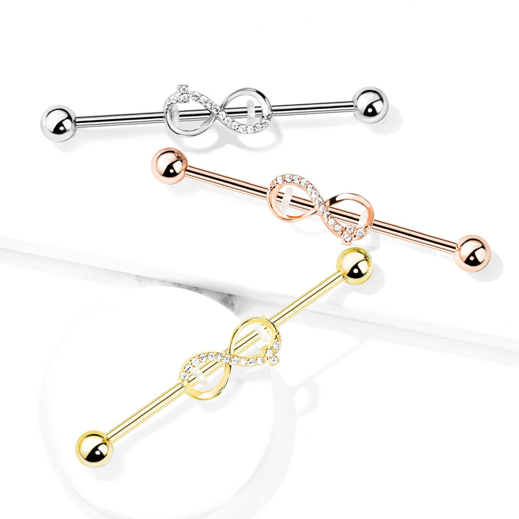 CRYSTAL INFINITY SURFACE INDUSTRIAL BAR - 38MM