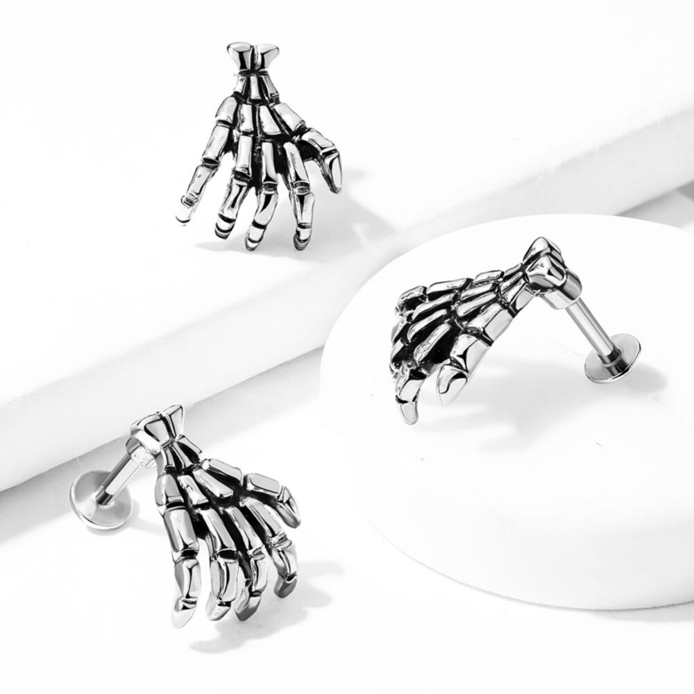 16 GAUGE SPOOKY SKELETAL HAND STUD