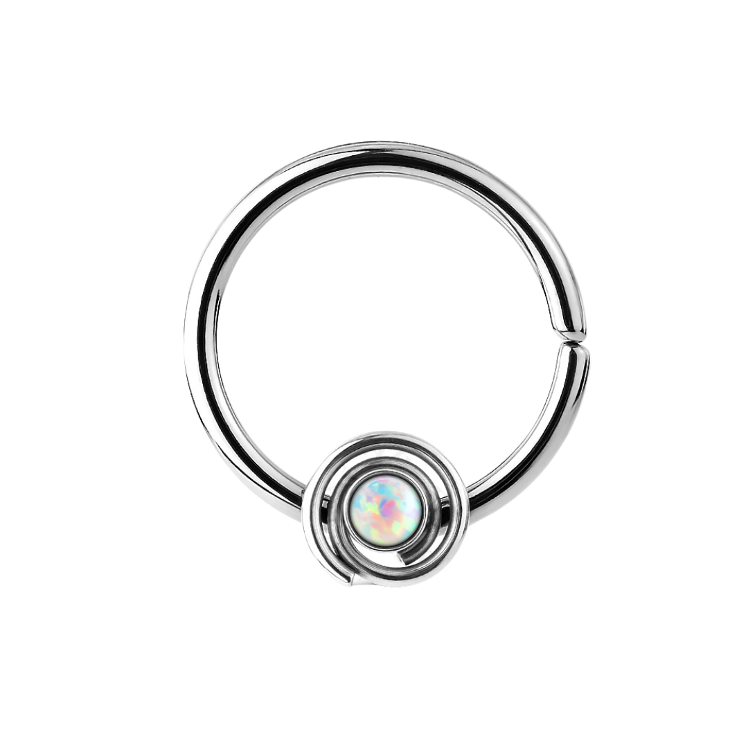 OPAL SPIRAL BENDABLE HOOP - 16 GAUGE - 10MM