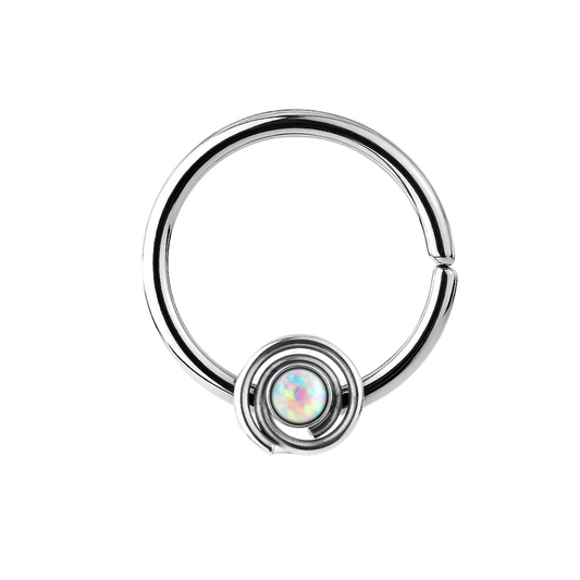 OPAL SPIRAL BENDABLE HOOP - 16 GAUGE - 10MM