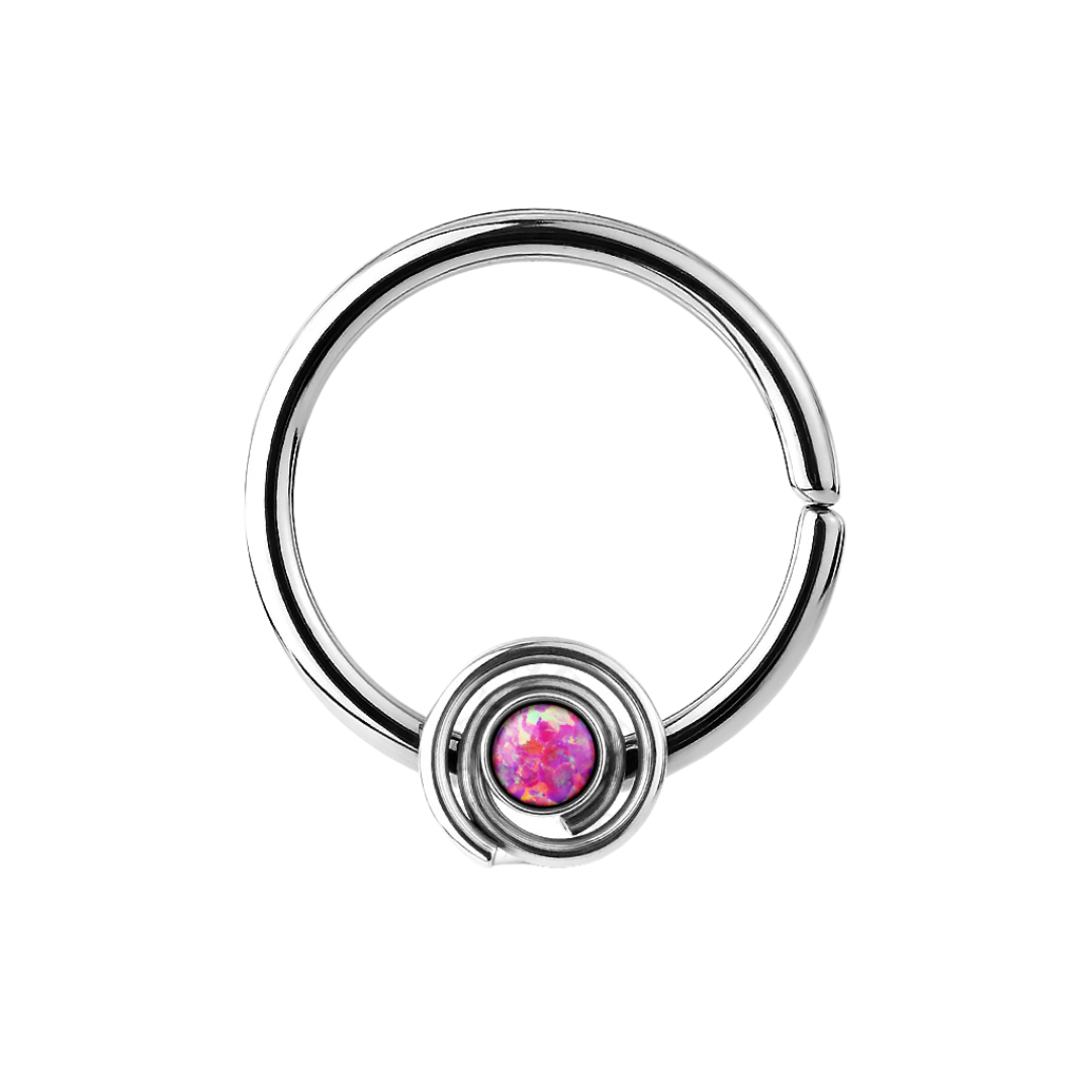 OPAL SPIRAL BENDABLE HOOP - 16 GAUGE - 10MM