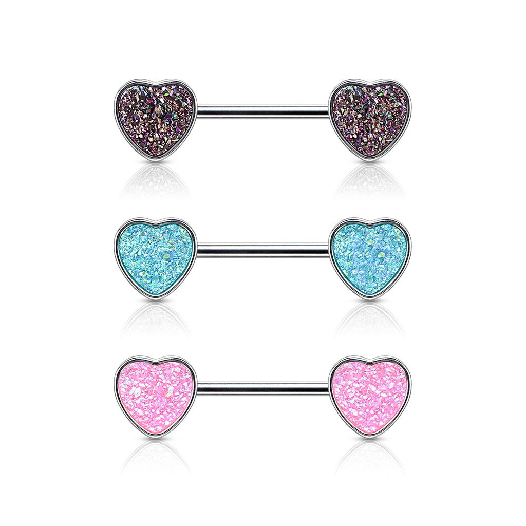 DRUZY LOVE HEART NIPPLE BAR