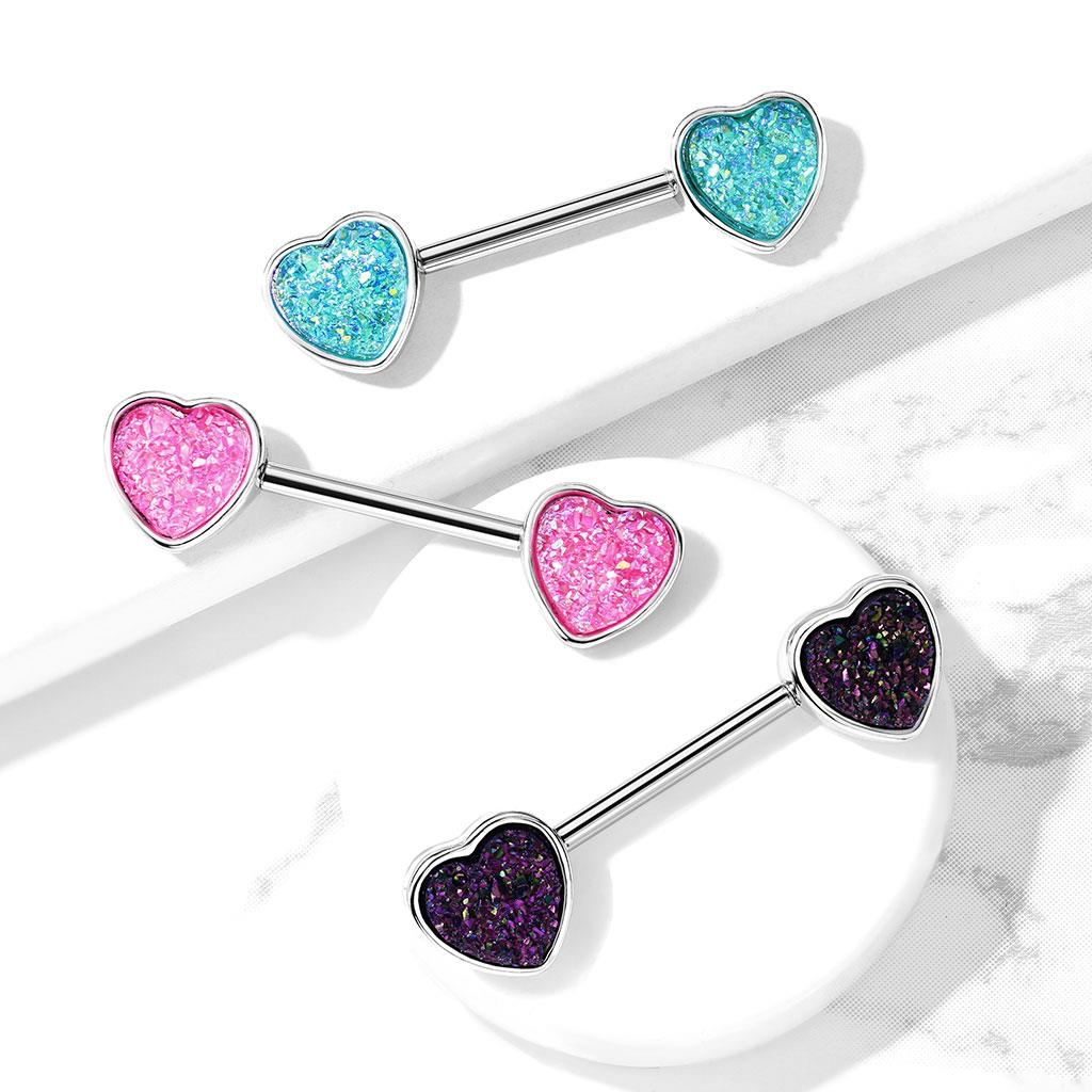 DRUZY LOVE HEART NIPPLE BAR