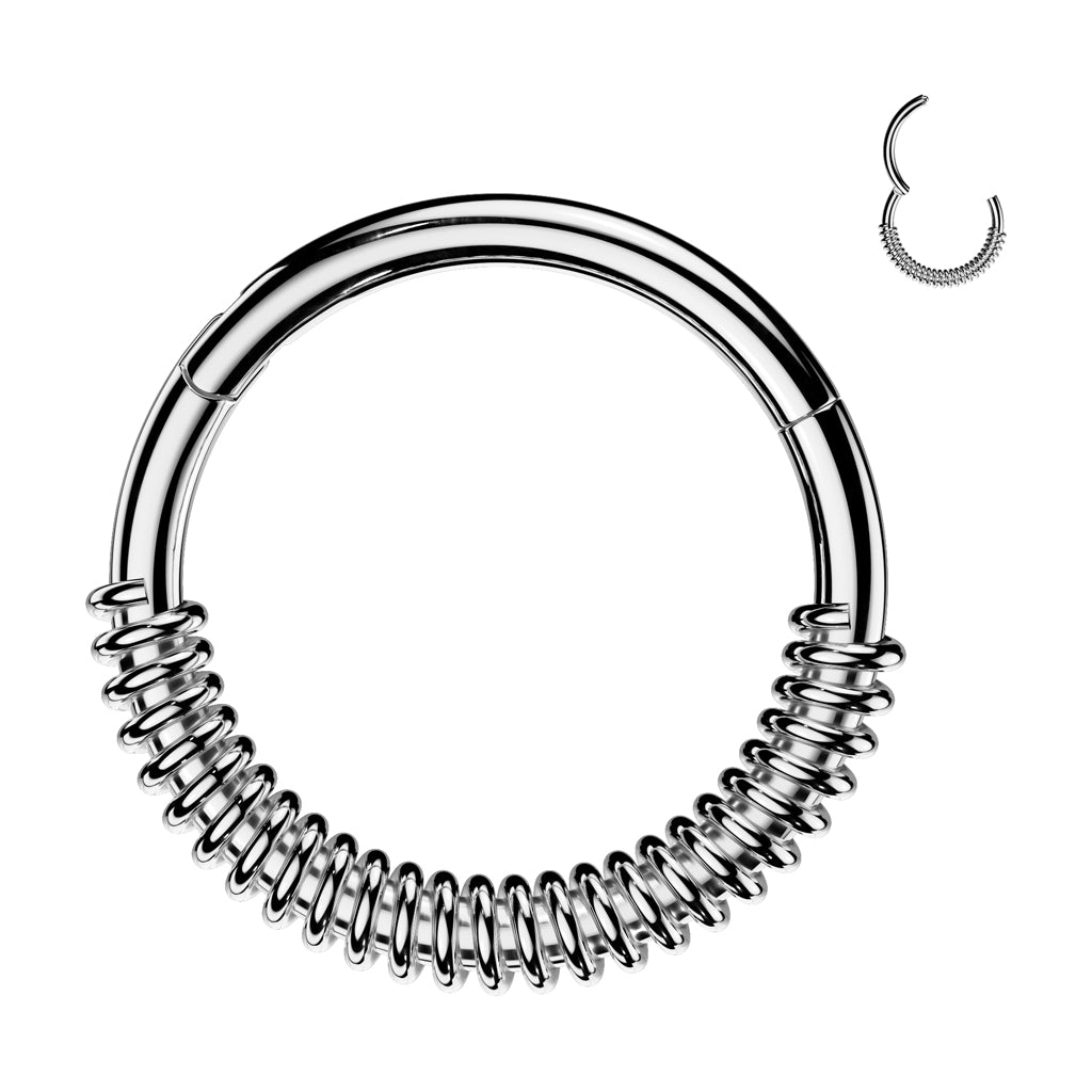 TWISTED SPIRAL SPRING HINGE CLOSE FASTENING HOOP- 10MM - 16 GAUGE