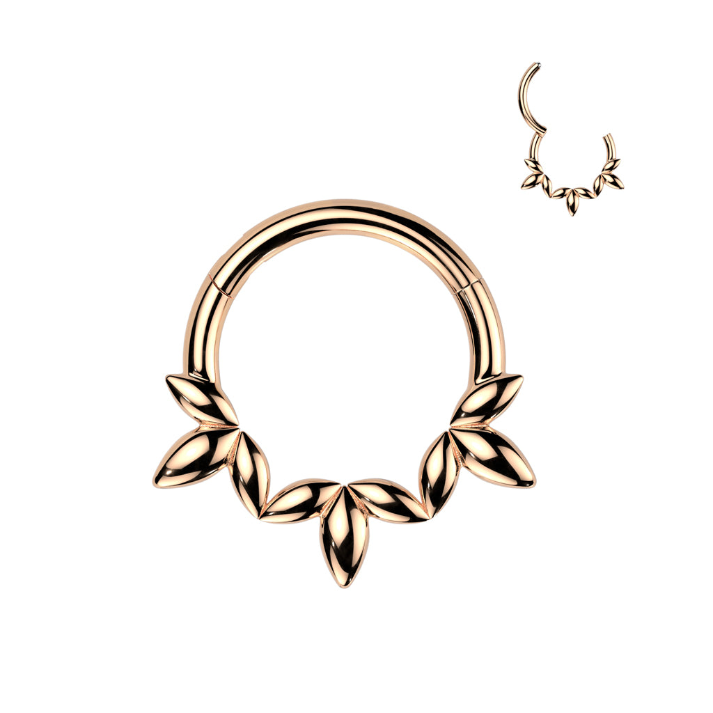 PLAIN OLIVE VINE LEAF HOOP - 8MM - 16 GAUGE