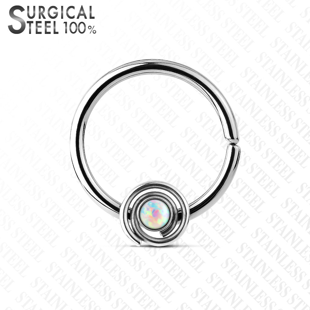OPAL SPIRAL BENDABLE HOOP - 16 GAUGE - 10MM