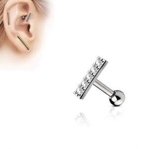 CRYSTAL LINED BARBELL