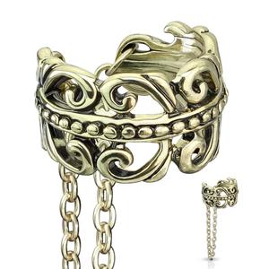 CHAIN CHARM EAR CUFF - NON PIERCING