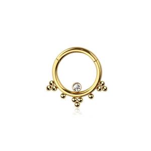BOHO BEADED 8MM HOOP FOR SEPTUM / DAITH