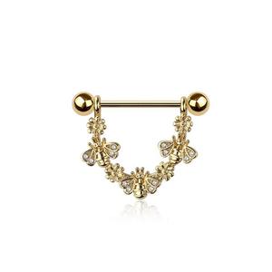 BUMBLE BEE & BLOSSOM FLOWER NIPPLE BAR