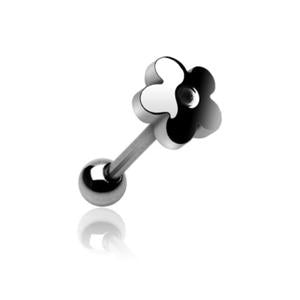 FLOWER TOP TONGUE BARBELL -16MM
