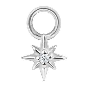 NORTHERN CRYSTAL STAR CHARM FOR HOOP