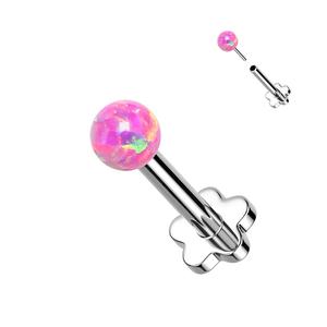 TITANIUM OPAL TOP THREADLESS LABRET