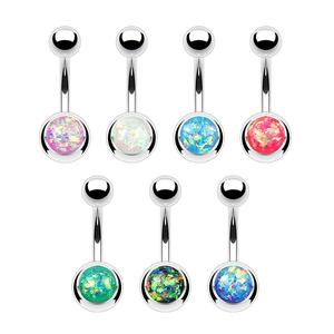 OPAL BELLY BARBELL - 10MM