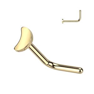 TITANIUM MINI MOON L BEND NOSE STUD