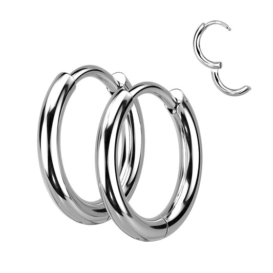 MINI 8MM HUGGIE HOOPS EARRINGS - WATERPROOF