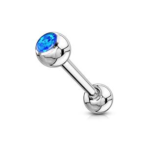 OPAL CENTRE TONGUE BARBELL - 16MM