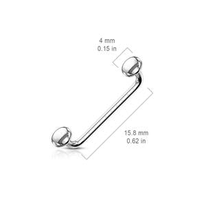 90 DEGREE FLAT DISC STAPLE BARBELL