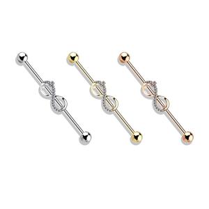 CRYSTAL INFINITY SURFACE INDUSTRIAL BAR - 38MM