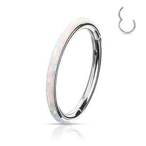 TITANIUM OPAL HINGE CLOSE FASTENING HOOP