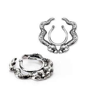 FAUX SNAKE CHEST PIERCING SET