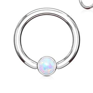 16 GAUGE REMOVABLE BALL END OPAL CAPTIVE RING