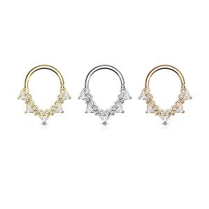 MINI LOVE HEART BENDABLE HOOP - 8MM