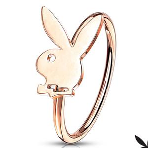 ROSE GOLD BUNNY NOSE RING - 8MM