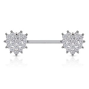 RHINESTONE LOVE HEART NIPPLE BAR