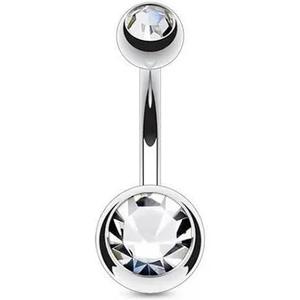 DOUBLE CRYSTAL BELLY BAR