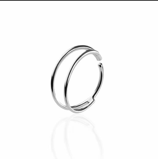 STERLING SILVER BENDABLE 8MM - 22 GAUGE NOSE RING