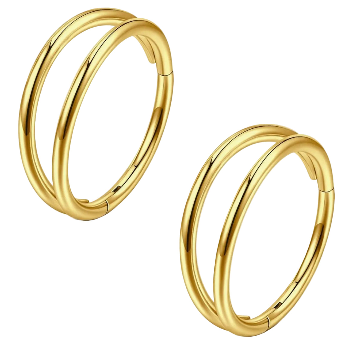 DOUBLE LOOP NOSE RING MULTIPACK - 6MM, 7MM, 8MM, 10MM